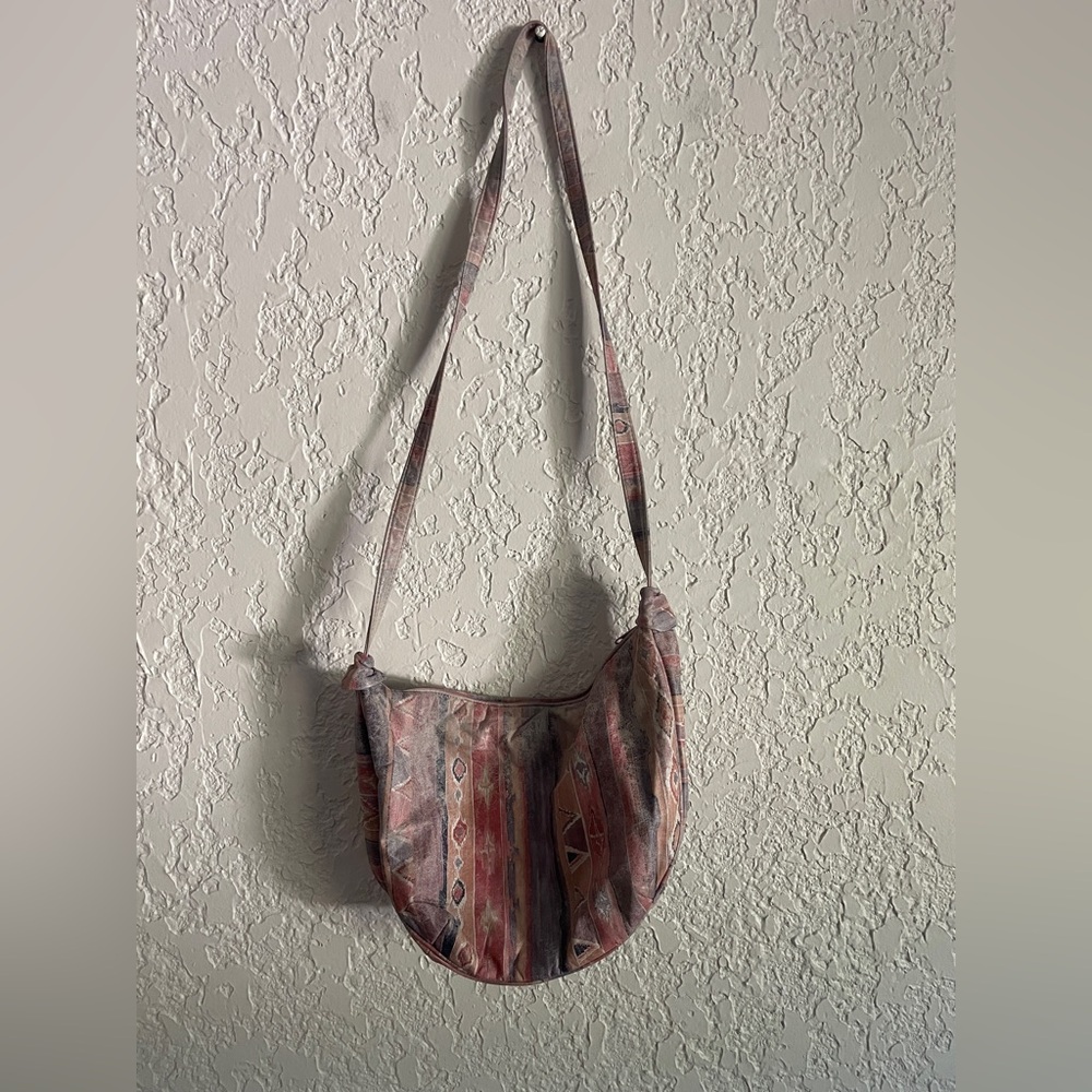 Manolucci RARE Vintage Southwestern Leather Shoulder Bag Purse